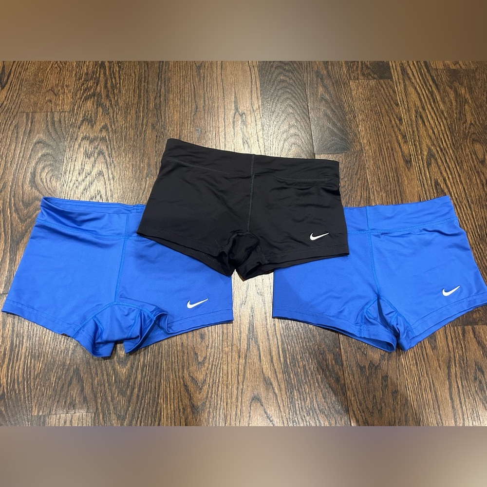 3 pairs of Nike women’s Dri-Fit Volleyball Shorts